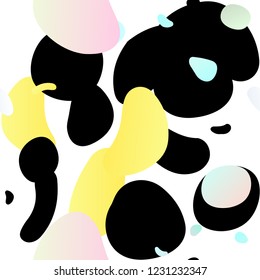 Light Green, Yellow vector seamless pattern with spheres. Blurred decorative design in abstract style with bubbles. Pattern for design of window blinds, curtains.