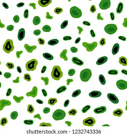 Light Green, Yellow vector seamless backdrop with dots. Abstract illustration with colored bubbles in nature style. Trendy design for wallpaper, fabric makers.