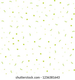 Light Green, Yellow vector seamless texture with disks, lines. Colorful illustration with circles and lines in futuristic style. Design for textile, fabric, wallpapers.