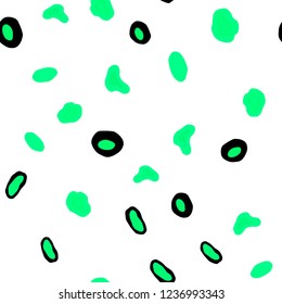 Light Green, Yellow vector seamless pattern with spheres. Beautiful colored illustration with blurred circles in nature style. Design for textile, fabric, wallpapers.