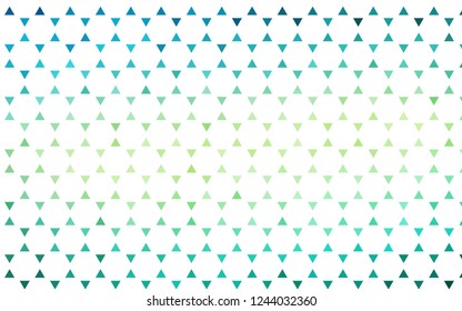 Light Green, Yellow vector seamless template with crystals, triangles. Modern abstract illustration with colorful triangles. Design for textile, fabric, wallpapers.