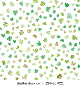Light Green, Yellow vector seamless layout with flat lines. Lines on blurred abstract background with gradient. Pattern for your busines websites.