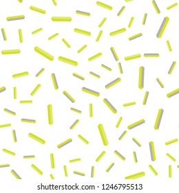 Light Green, Yellow vector seamless, isometric background with straight lines. Shining colored illustration with sharp stripes. Texture for window blinds, curtains.