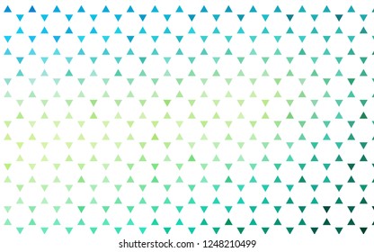 Light Green, Yellow vector seamless layout with lines, triangles. Beautiful illustration with triangles in nature style. Template for business cards, websites.