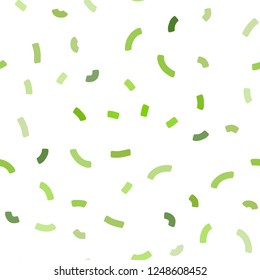 Light Green, Yellow vector seamless template with bubble shapes. Colorful illustration in abstract marble style with gradient. Pattern for your business design.