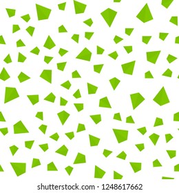 Light Green, Yellow vector seamless, isometric cover with polygonal style. Illustration with set of colorful triangles. Pattern for trendy fabric, wallpapers.