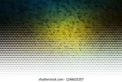Light Green, Yellow vector seamless backdrop with lines, triangles. Modern abstract illustration with colorful triangles. Trendy design for wallpaper, fabric makers.