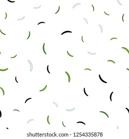 Light Green, Yellow vector seamless texture with bent lines. Shining colorful illustration in simple style. A new texture for your  ad, booklets, leaflets.