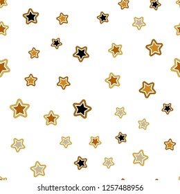 Light Green, Yellow vector seamless background with colored stars. Modern geometrical abstract illustration with stars. Template for business cards, websites.