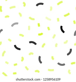 Light Green, Yellow vector seamless pattern with lines, ovals. Colorful abstract illustration with gradient lines. Marble design for your web site.