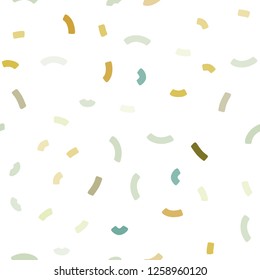 Light Green, Yellow vector seamless template with bubble shapes. A vague circumflex abstract illustration with gradient. A completely new template for your business design.