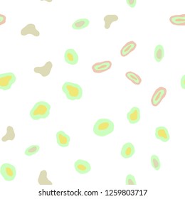 Light Green, Yellow vector seamless layout with circle shapes. Glitter abstract illustration with blurred drops of rain. Trendy design for wallpaper, fabric makers.