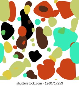 Light Green, Yellow vector seamless layout with circle shapes. Beautiful colored illustration with blurred circles in nature style. Texture for window blinds, curtains.