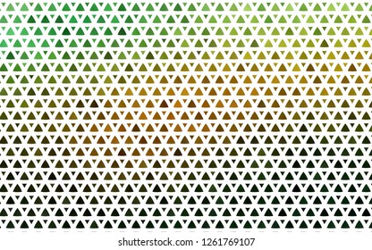 Light Green, Yellow vector seamless background with triangles. Abstract gradient illustration with triangles. Pattern for trendy fabric, wallpapers.