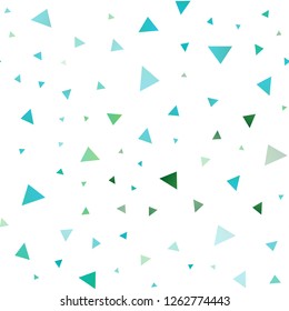 Light Green, Yellow vector seamless template with crystals, triangles. Modern abstract illustration with colorful triangles. Pattern for commercials.