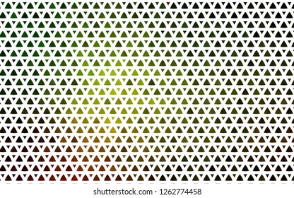 Light Green, Yellow vector seamless cover in polygonal style. Abstract gradient illustration with triangles. Pattern for design of fabric, wallpapers.