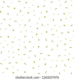 Light Green, Yellow vector seamless texture with disks, lines. Decorative design in abstract style with triangle structure. Pattern for design of window blinds, curtains.