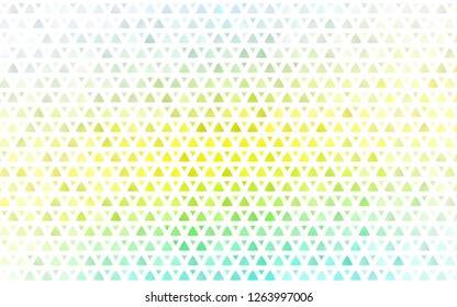 Light Green, Yellow vector seamless template with crystals, triangles. Beautiful illustration with triangles in nature style. Trendy design for wallpaper, fabric makers.