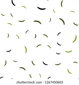 Light Green, Yellow vector seamless pattern with wry lines. Colorful illustration in abstract style with gradient. A completely new template for your design.