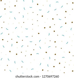 Light Green, Yellow vector seamless backdrop with dots and lines. Glitter abstract illustration with connection of triangle structure. Template for business cards, websites.