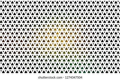 Light Green, Yellow vector seamless texture in triangular style. Decorative design in abstract style with triangles. Template for business cards, websites.