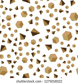 Light Green, Yellow vector seamless, isometric template with crystals, squares. Illustration with colorful triangles, rectangles. Template for business cards, websites.