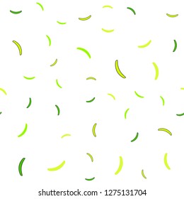 Light Green, Yellow vector seamless background with curved lines. A sample with colorful lines, shapes. The best colorful design for your business.