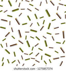 Light Green, Yellow vector seamless, isometric layout with flat lines. Colorful shining illustration with lines on abstract template. Template for business cards, websites.