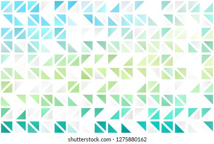 Light Green, Yellow vector seamless template with crystals, triangles. Beautiful illustration with triangles in nature style. Pattern for design of fabric, wallpapers.