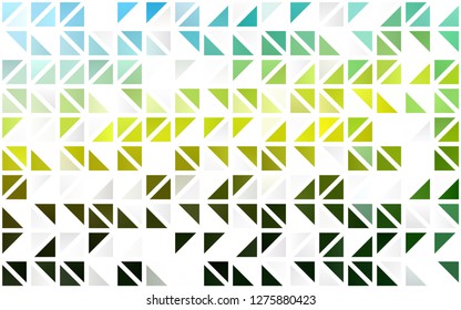 Light Green, Yellow vector seamless template with crystals, triangles. Modern abstract illustration with colorful triangles. Template for business cards, websites.