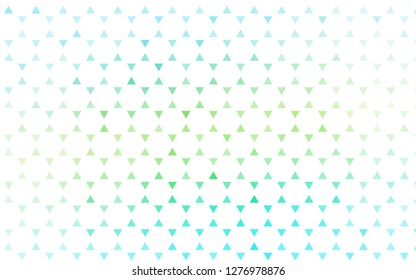 Light Green, Yellow vector seamless texture in triangular style. Glitter abstract illustration with triangular shapes. Trendy design for wallpaper, fabric makers.