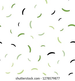 Light Green, Yellow vector seamless layout with curved lines. Geometric illustration in abstract style with gradient.  A new texture for your  ad, booklets, leaflets.