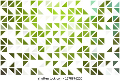 Light Green, Yellow vector seamless texture in triangular style. Abstract gradient illustration with triangles. Trendy design for wallpaper, fabric makers.