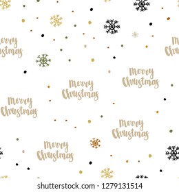 Light Green, Yellow vector seamless cover with beautiful snowflakes. Colorful snowflakes with gradient on abstract background. Pattern for trendy fabric, wallpapers.