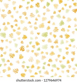 Light Green, Yellow vector seamless layout with flat lines. Decorative shining illustration with lines on abstract template. Pattern for ads, posters, banners.