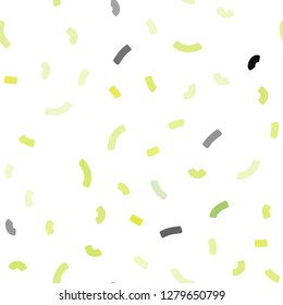 Light Green, Yellow vector seamless pattern with liquid shapes. A vague circumflex abstract illustration with gradient. The best blurred design for your business.