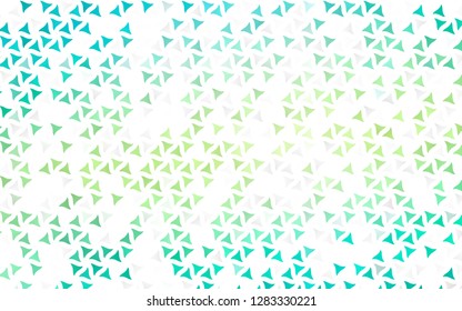 Light Green, Yellow vector seamless pattern in polygonal style. Abstract gradient illustration with triangles. Pattern for trendy fabric, wallpapers.