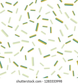Light Green, Yellow vector seamless, isometric layout with flat lines. Shining colored illustration with sharp stripes. Design for textile, fabric, wallpapers.