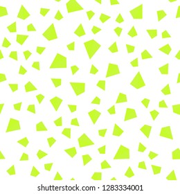 Light Green, Yellow vector seamless, isometric background with triangles. Decorative design in abstract style with triangles. Design for wallpaper, fabric makers.