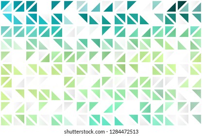 Light Green, Yellow vector seamless backdrop with lines, triangles. Modern abstract illustration with colorful triangles. Template for business cards, websites.