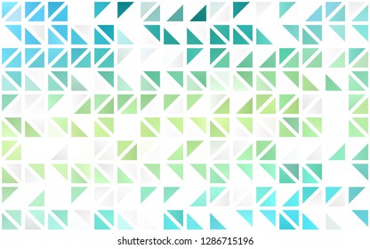 Light Green, Yellow vector seamless cover in polygonal style. Abstract gradient illustration with triangles. Trendy design for wallpaper, fabric makers.