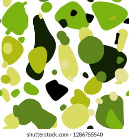 Light Green, Yellow vector seamless layout with circle shapes. Blurred bubbles on abstract background with colorful gradient. Template for business cards, websites.