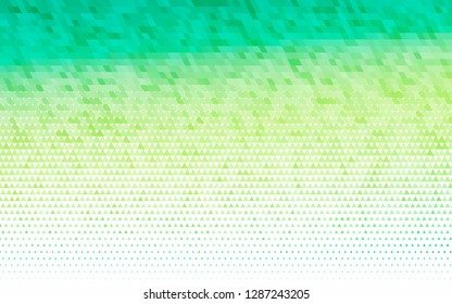 Light Green, Yellow vector seamless backdrop with lines, triangles. Modern abstract illustration with colorful triangles. Design for textile, fabric, wallpapers.
