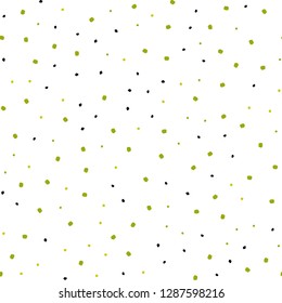 Light Green, Yellow vector seamless texture with disks. Modern abstract illustration with colorful water drops. Pattern for design of window blinds, curtains.