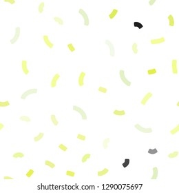 Light Green, Yellow vector seamless background with liquid shapes. Brand new colored illustration in marble style with gradient. Brand new design for your ads, poster, banner.