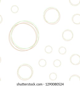Light Green, Yellow vector seamless backdrop with dots. Abstract illustration with colored bubbles in nature style. Pattern for design of fabric, wallpapers.