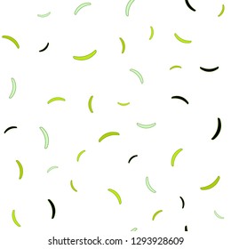 Light Green, Yellow vector seamless layout with curved lines. A completely new colorful illustration in simple style. A new texture for your  ad, booklets, leaflets.