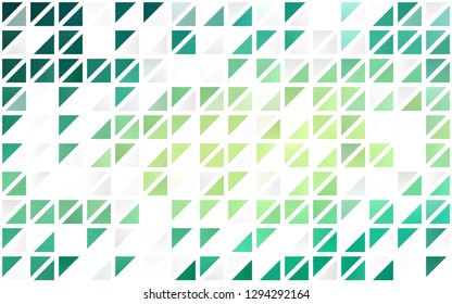 Light Green, Yellow vector seamless template with crystals, triangles. Abstract gradient illustration with triangles. Trendy design for wallpaper, fabric makers.