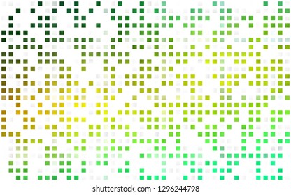 Light Green, Yellow vector seamless background with rectangles. Modern abstract illustration with colorful rectangles. Pattern for trendy fabric, wallpapers.