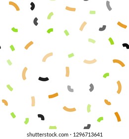 Light Green, Yellow vector seamless background with lava shapes. An elegant bright illustration with gradient. A completely new template for your business design.